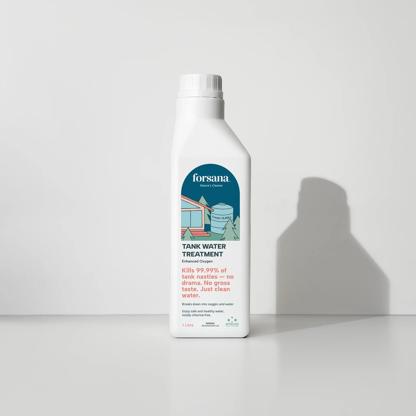 Forsana Tank Water Treatment bottle.