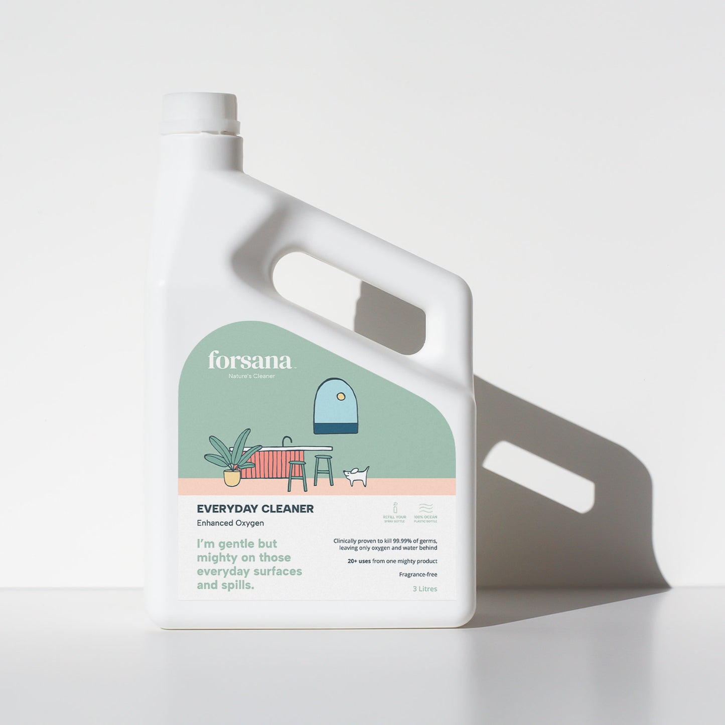 Forsana Everyday Cleaner 3L – Multi-Purpose Cleaner Kills 99.99% Bacteria, Viruses and Mould