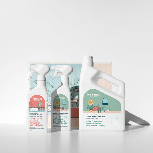 Forsana cleaning duo refill bundle with Power Cleaner and Everything Cleaner 500ml sprays and 3 litre Everything Cleaner refill