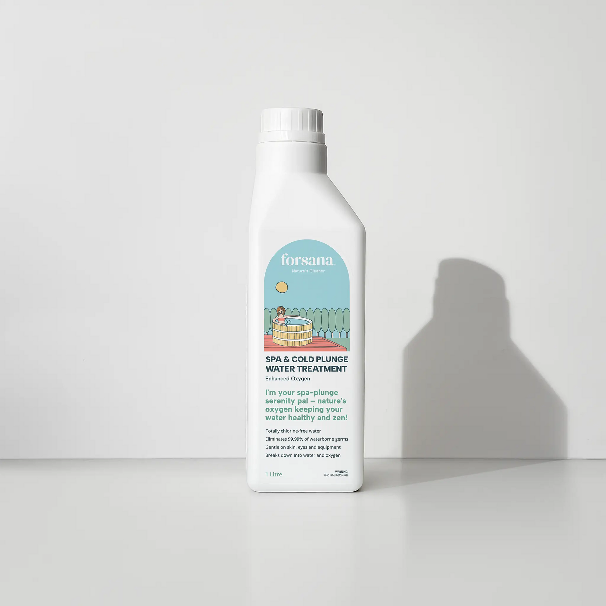 Forsana Spa and Cold Plunge
Water Treatment bottle.