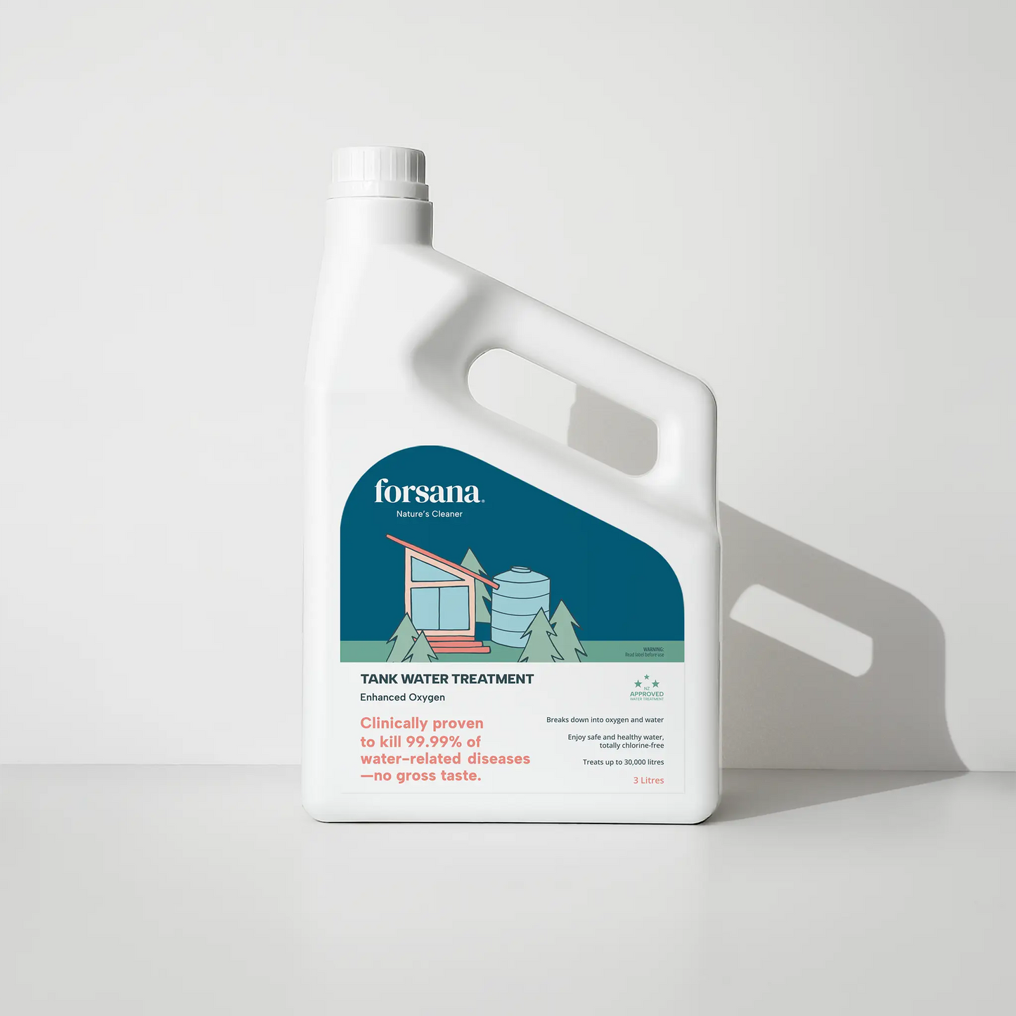 Forsana Tank Water Treatment 3 litre bottle, sold as a carton of four